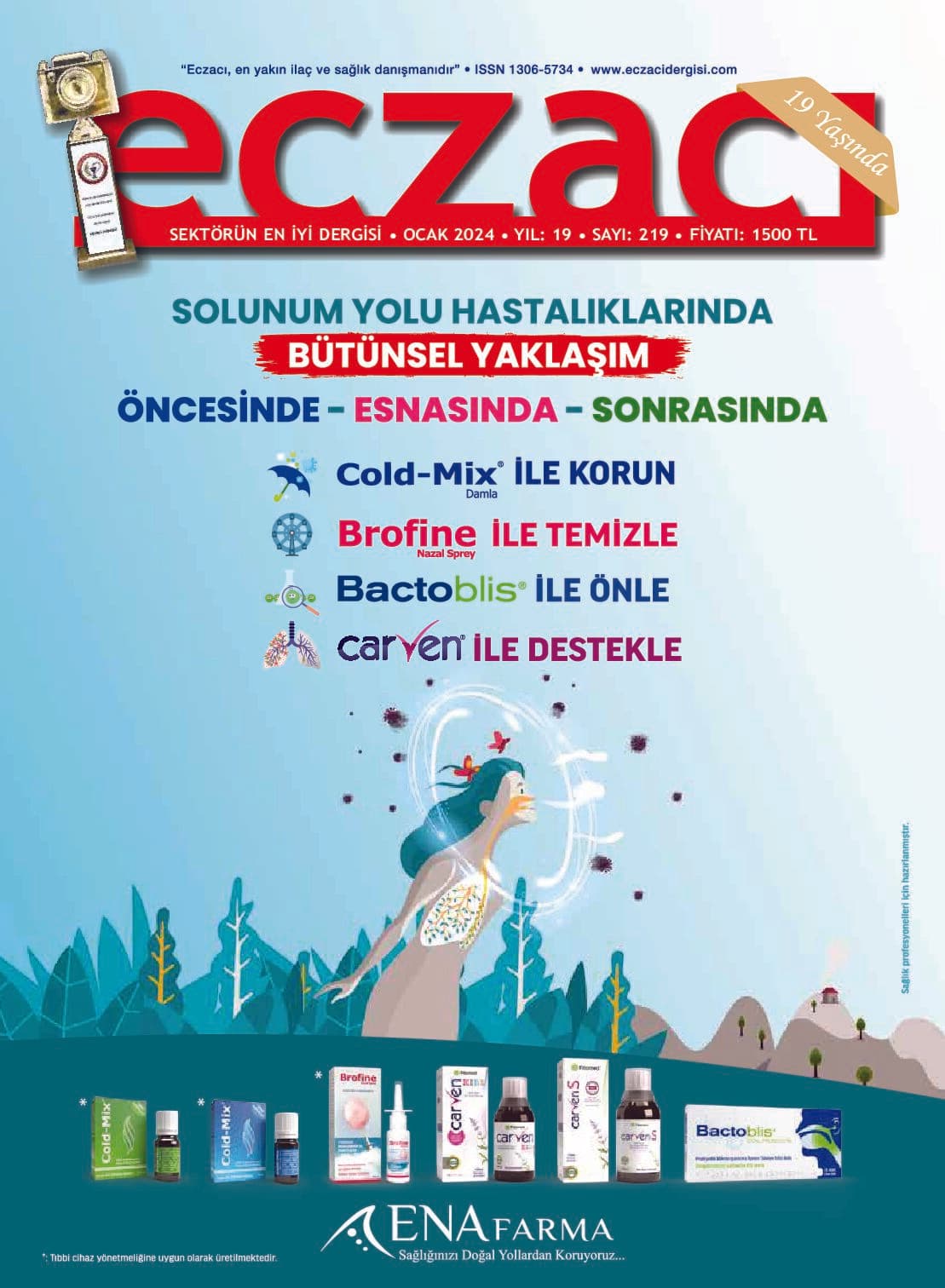 Eczacı Dergisi Sayı 219 Ocak 2024 kapak