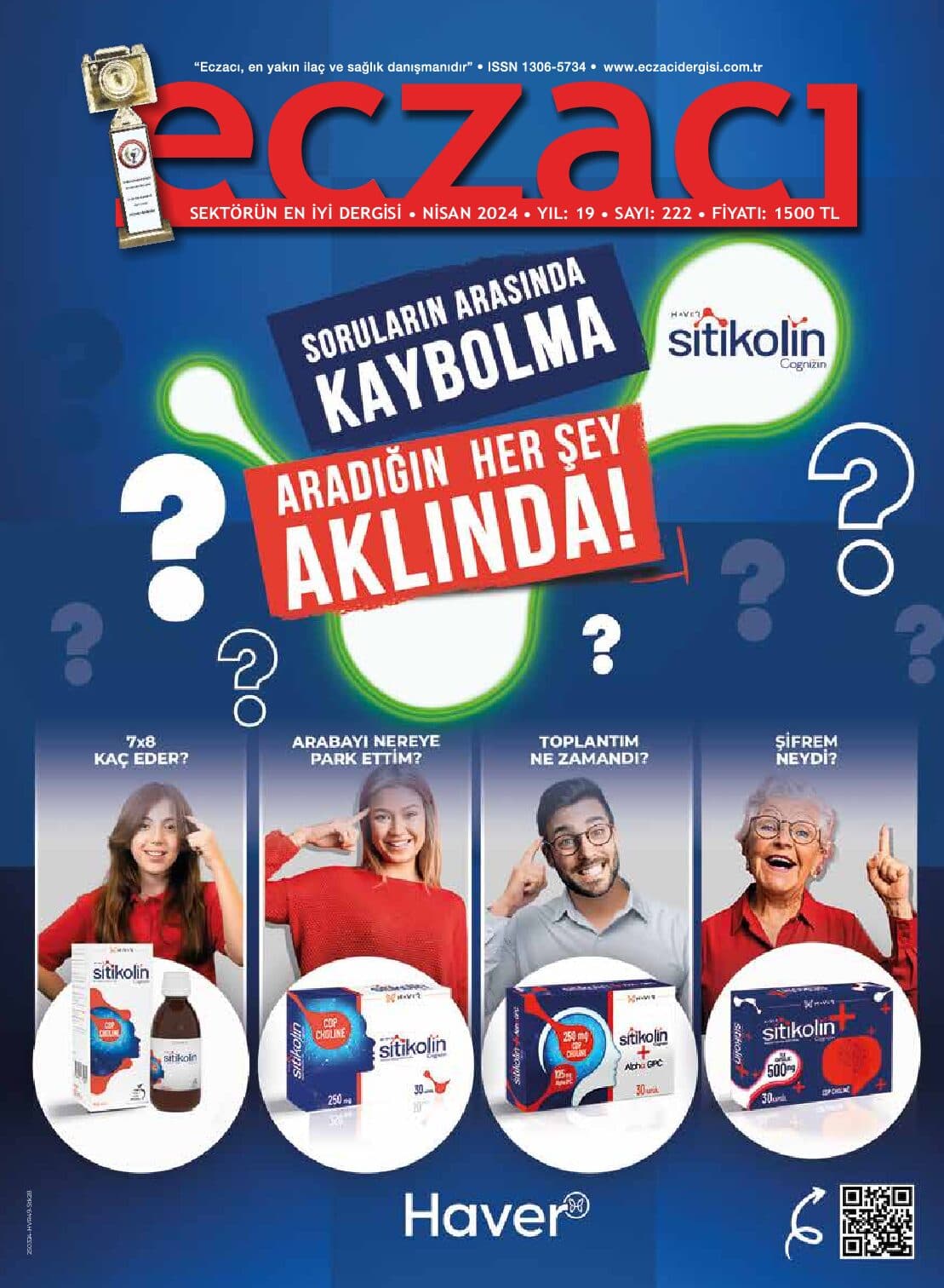 Eczacı Dergisi Sayı 222 Mayıs 2024 kapak